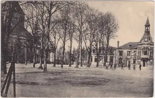Bazancourt (Marne) Bazancourt (Marne) Place de l&#039;église 1917