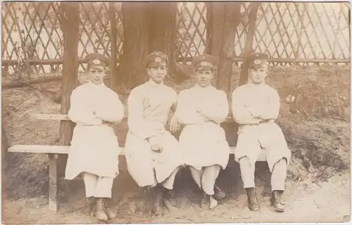  Privataufnahme: Gruppe Ärzte bei der Pause (Heer, Erster Weltkrieg) 1917
