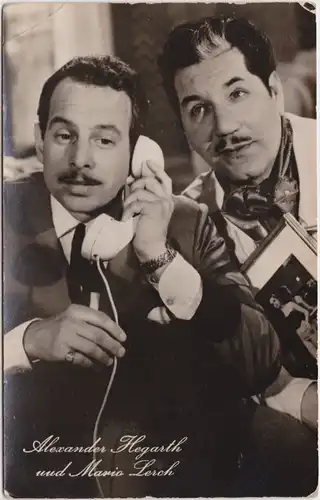  Filmfoto: Alexander Hegarth und Mario Lorch in "Meine Frau macht Musik" 1958