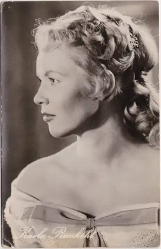  Potrait Schauspielerin Karla Runkehl  1958