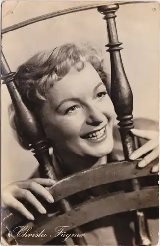  Filmfoto: Christa Fügner in "Rivalen am Steuer" 1957