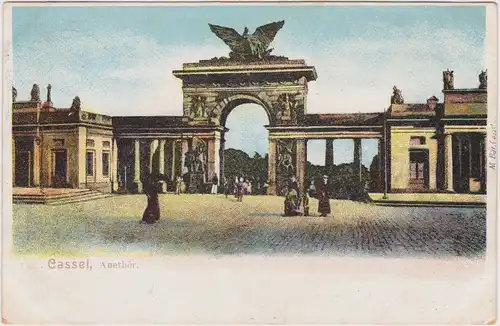 Ansichtskarte Kassel Cassel Partie am Auetor / Auethór 1907