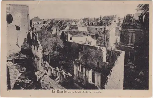 La Bassée Zerbombte Innenstadt 1917