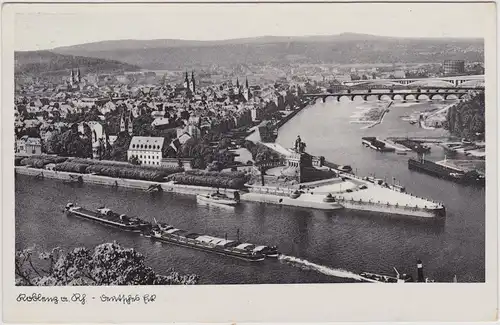 Koblenz Deutsches Eck 1938