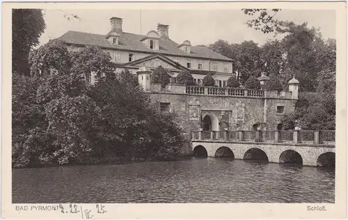 Bad Pyrmont Blick aufs Schloss 1925