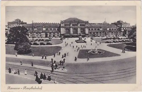 Hannover Hauptbahnhof und Vorplatz 1930