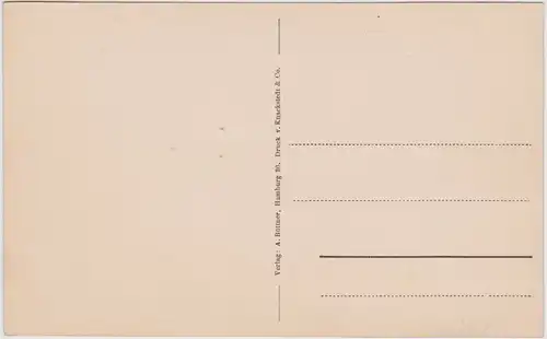 Hamburg Panorama Lombardbrücke 1914