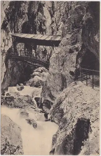 Grainau Brücke über den Höllentalklamm