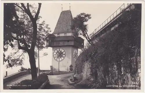 Graz Uhrturm und Schlossberg