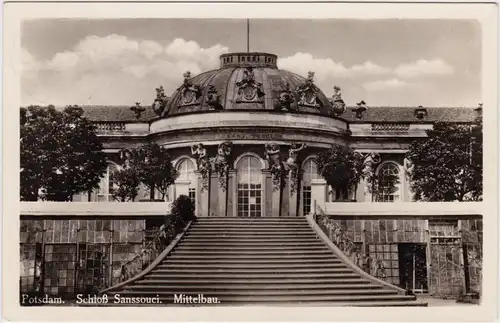 Ansichtskarte Potsdam Sanssouci - Mittelbau 1939 