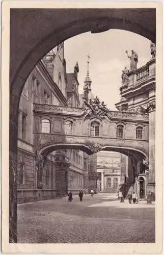 Ansichtskarte Innere Altstadt-Dresden Am Schloss 1928 