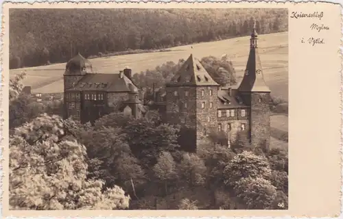 Mylau Blick auf das Kaiserschloss Ansichtskarte 1930