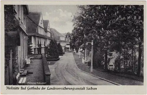 Bad Gottleuba-Berggießhübel Straßenpartie an den Männerhäusern