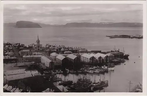 Hammerfest Blick auf Stadt und Hafen