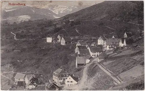 Hohrod Blick auf Stadtund Strasse