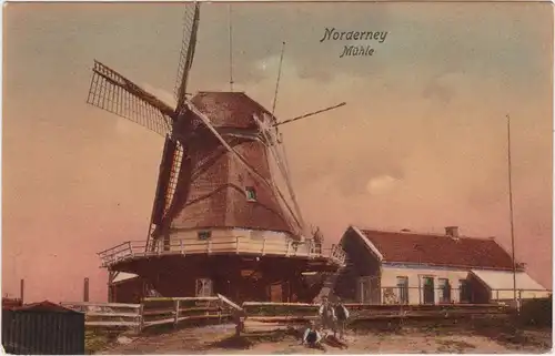 Norderney Partie an der Windmühle 
