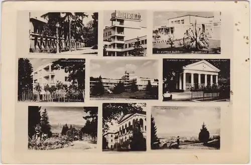 Sliač-kúpele Szliácsfürdő, Bad Sliač Mehrbild Bad Sliač: Kurhaus, Hotels und Umland 1950