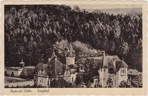 Forbach Blick auf die Burg Schlossberg 1931