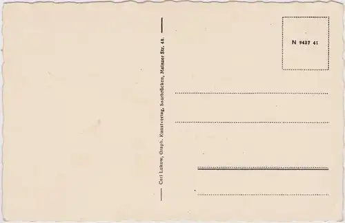 Forbach Blick auf die Burg Schlossberg 1931