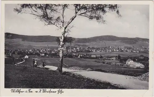 Schirgiswalde Blick auf die Stadt Fabrikanlagen