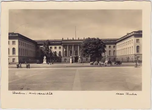 Berlin Blick auf die Humboldt-Universität 1938