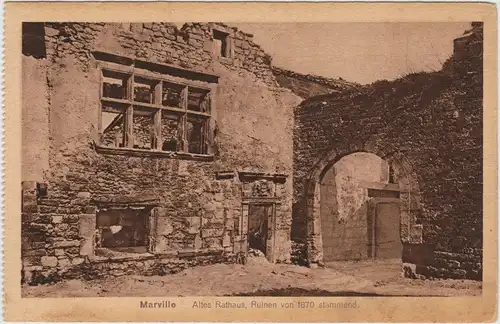Marville Altes Rathaus, Ruinen von 1870 stammend