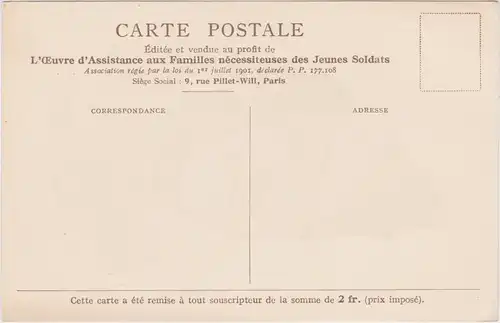  L&#039; Euvre d&#039; Assistance aux Familles nécessiteuses des Jeunes Soldats 1938