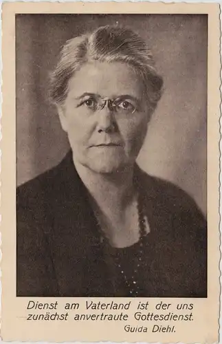  Portrait von Guida Diehl (dt. Pädagogin und Gründerin des Neulandbundes)