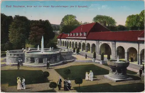 Bad Nauheim Blick auf die Sprudelanlagen