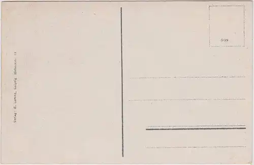 Auschkowitz-Burkau (Oberlausitz) Wučkecy Porchow Panorama und Gasthaus 1913