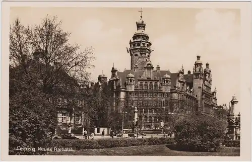 Ansichtskarte Leipzig Neues Rathaus 1930