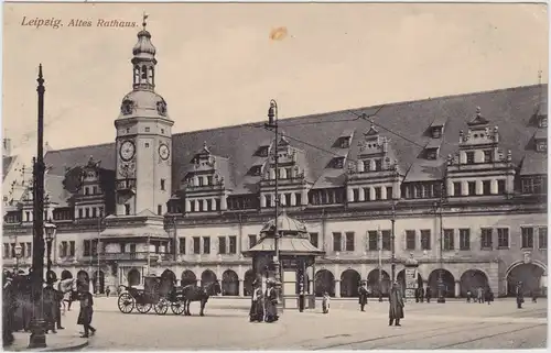 Leipzig Altes Rathaus - Kutsche, Kiosk