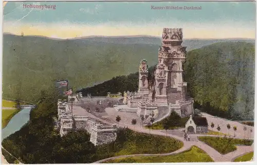 Syburg Dortmund Kaiser-Wilhlem-Denkmal Ansichtskarte 1918