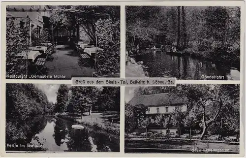 Bellwitz-Löbau Skala 4 Bild Gasthaus und Umland