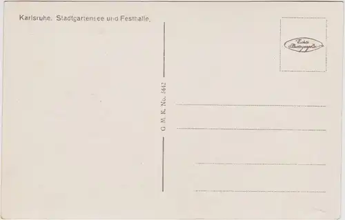 Karlsruhe Stadtgartensee und Festhalle