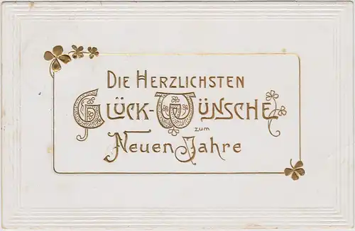  Goldfenster - Neujahrswünsche 1914