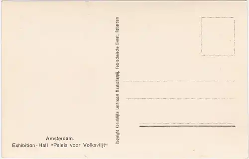 Amsterdam Amsterdam Paleis voor Volksvlijt 1955