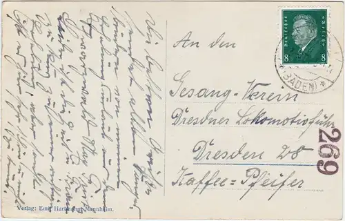 Titisee-Neustadt Landungssteg mit Segelbooten 1929