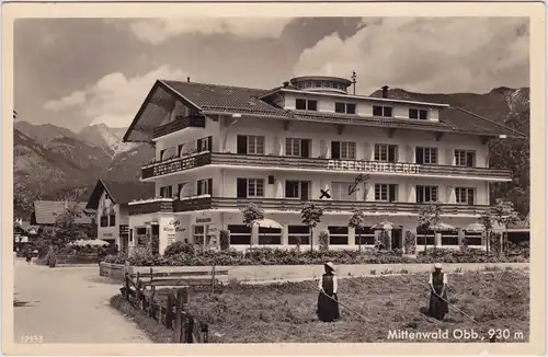 Mittenwald Alpen-Hotel Erdt 1934