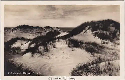 Misdroy Międzyzdroje Dünenlandschaft am Strand 1930