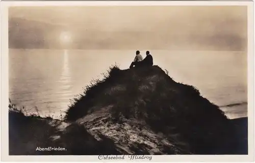 Misdroy Międzyzdroje Abendsonne Dünenlandschaft 1930