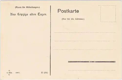 Leipzig Partie an der Nonnenmühle (jetzt Tauchnitzstrasse) 1908