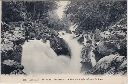 Allevard Allevard-les-Bains Le Bout du Monde. Chutes de Bréda. 1913