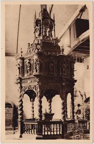 Guimiliau Interieur de l´Eglise le Baptistére 1935