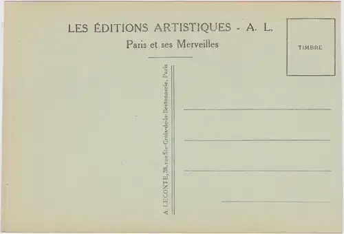 Paris Avenue des Champs-Elysées - autos CPA Ansichtskarte 1920