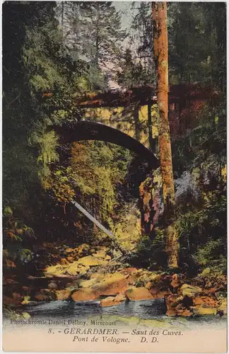Gerdsee Gérardmer Pont de Vologne / Le pont des Fées 1919