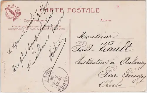 Paris Credit Lyonnaise - Bond Deposit Department 1908