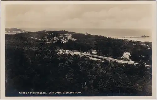 Heringsdorf (Ostseebad) Blick vom Bismarckturm 1930