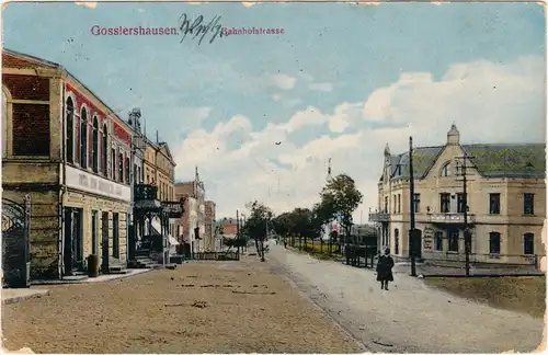 Gosslershausen  Jabłonowo Pomorskie Bahnhofstrasse b Brodnica Strasburg 1916