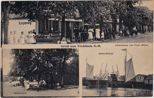 Trebitsch Neumark Trzebicz  3B Gartenlokal    Driesen Drezdenko 1914